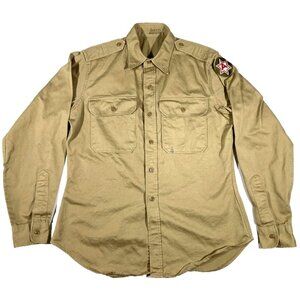 Vintage WWII Korea Uniform Shirt US Sixth Army Patch 40s 50s Regulation Good